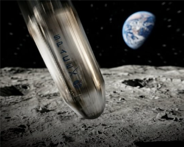 SpaceX火箭残骸撞击月球细节 形成人造陨石坑
