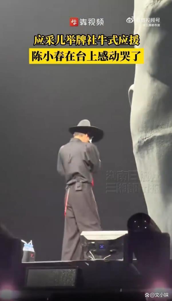 应采儿举牌应援 陈小春感动哭了 社牛式应援赢麻了