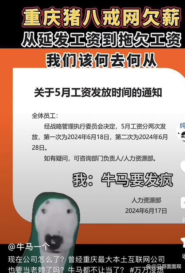 猪八戒网内部人士回应拖欠薪资 昔日明珠何以至此？