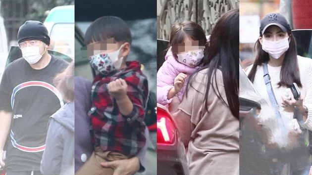 周杰伦一家四口豪车出游 儿子小小周西瓜头吸睛