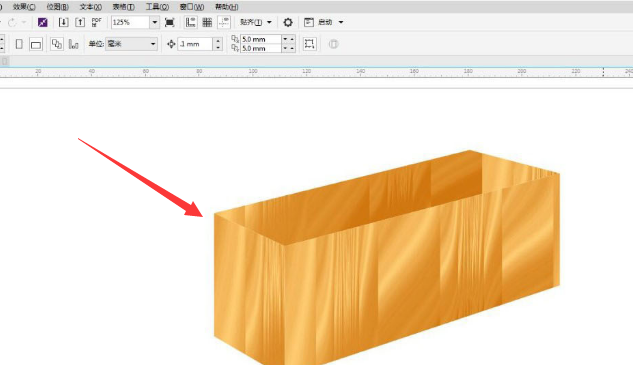 CDR如何绘制立体木盒