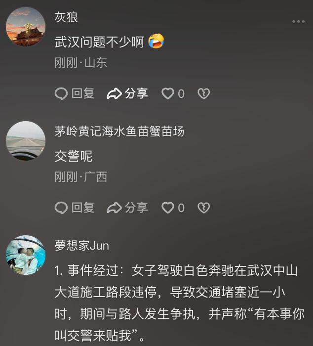 司机把车停路中致拥堵 群众挪车 女司机买菜引发争议