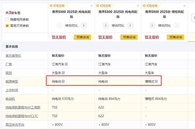尊界S800选择难题:纯电版续航足够吗?增程版高效是否更值得?