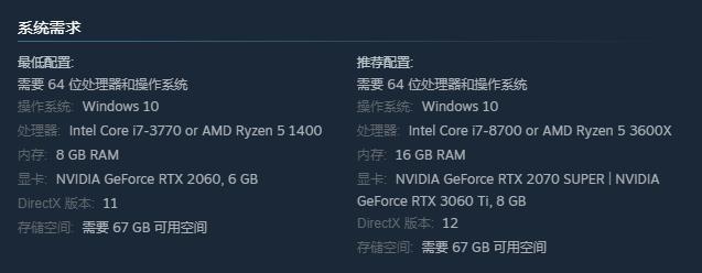 《钢之崛起》PC配置需求公开 最低要求RTX2060 6GB