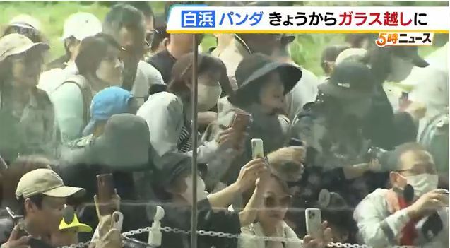 日本游客排起長隊 送別即將返回中國的大熊貓 跨越30年的情感紐帶