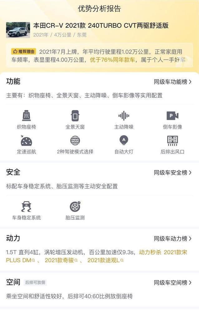 本田CR-V三年仅跑4万公里，10.38万入手，家用SUV值不值？