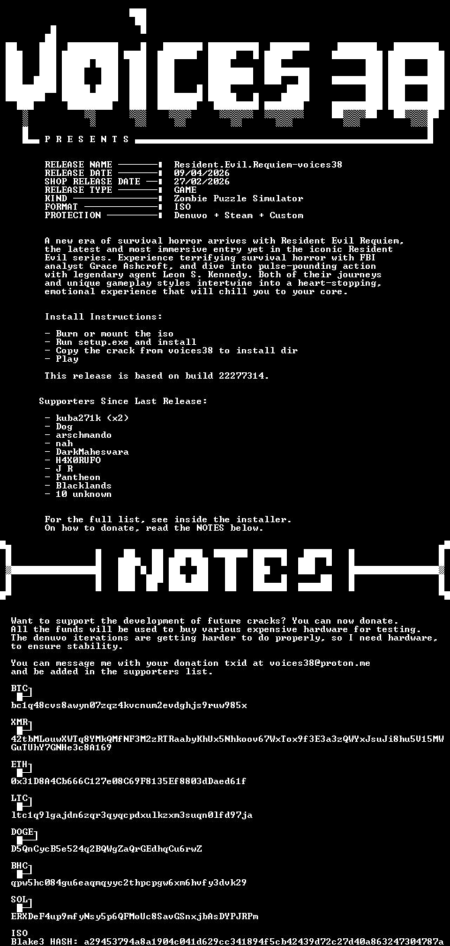 还得是传统派！ voice38攻破《生化危境：安魂曲》D加密