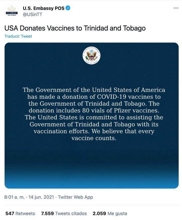 美国捐80瓶疫苗“炸出”各路隐藏段子手