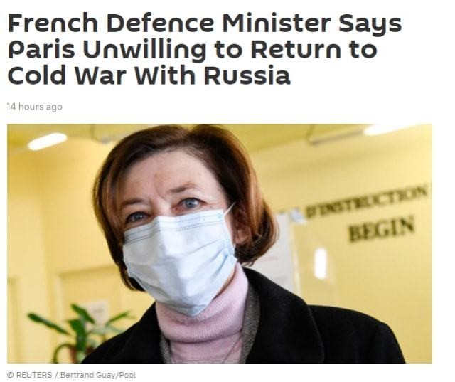 法国防长：可加强对俄制裁，但巴黎不愿重返冷战