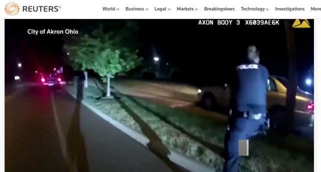 美黑人男子被8警察枪杀 身中60多枪 追杀视频曝光