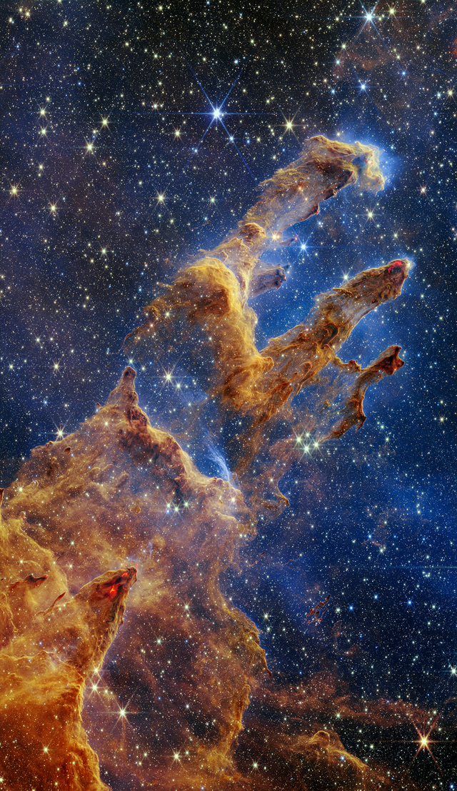 来自于6500光年之外的宇宙奇观！NASA公布天体景象“创生之柱”