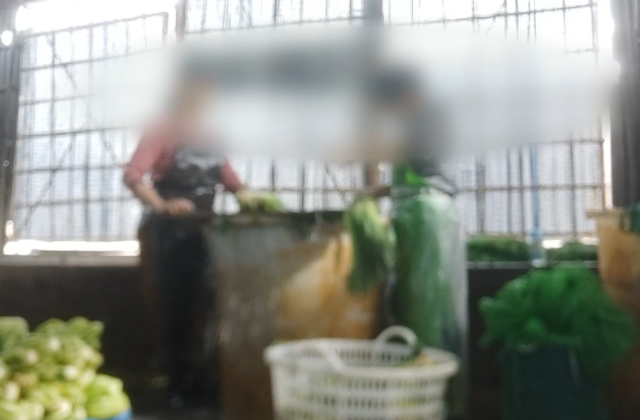 汕头现工人赤脚踩腌菜 脚尖上的橄榄菜酸爽味独特
