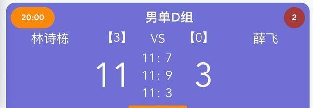 王楚钦3-1战胜徐瑛彬 林诗栋横扫薛飞 特鲁姆普两连胜 ！