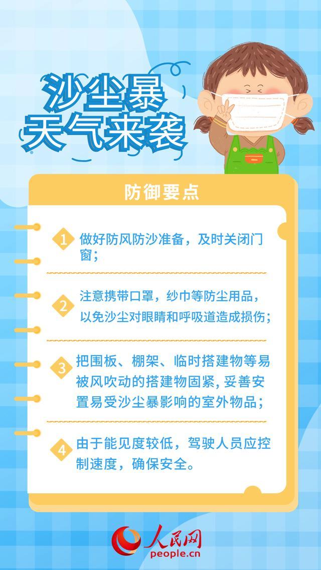 北方大风降温沙尘将来袭 中央气象台同时发布大风蓝色预警和沙尘暴蓝色预警