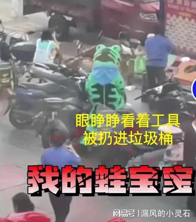 女城管摔烂“青蛙的崽”扔进垃圾桶,小贩一直默不作声