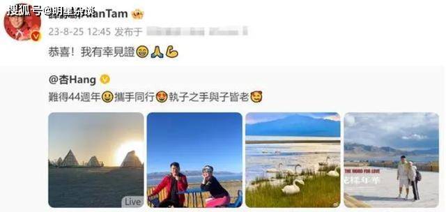 陈百祥新疆庆结婚44周年 谭咏麟同行见证幸福爱情