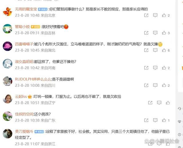 男孩踹奶奶被大汉教训 随后发现被踹的老人竟是男童的亲奶奶