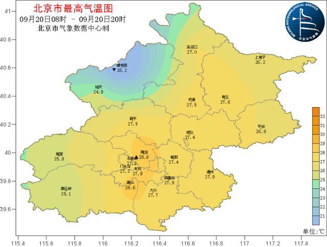 北京今天夜间西部北部有雷阵雨，局地阵风较大