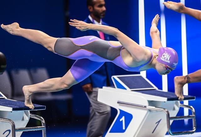 唐钱婷夺得50米蛙泳冠军 成绩为29秒96