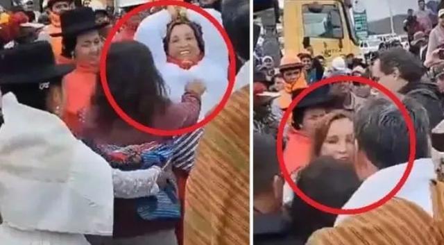 秘鲁女总统视察时遇袭遭拖拽数米 现场则一片混乱