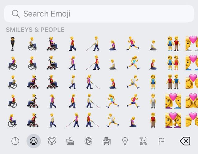 苹果新增118个emoji 包括凤凰青柠上下摇头的笑脸