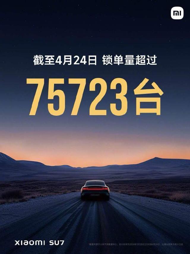 小米汽车公布最新锁单和交付情况 28天交付5781台，全年目标提至10万台