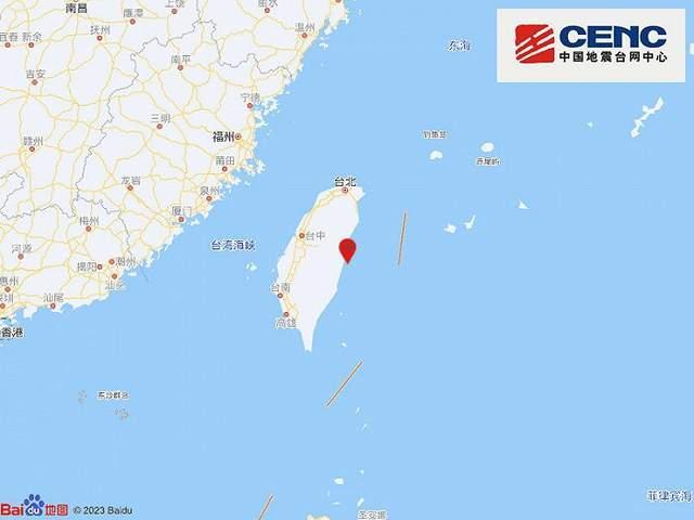 台湾花莲县附近10分钟两次5级地震