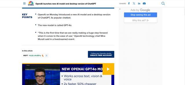 OpenAI发布GPT-4o 更快更便宜，颠覆人机交互