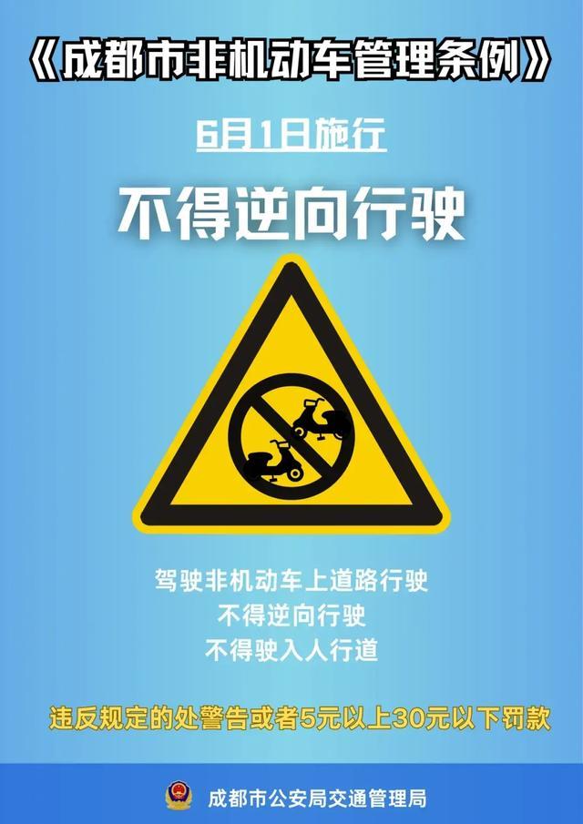 成都下月起实施！骑车耍手机、逆行......要罚款！共创安全文明出行