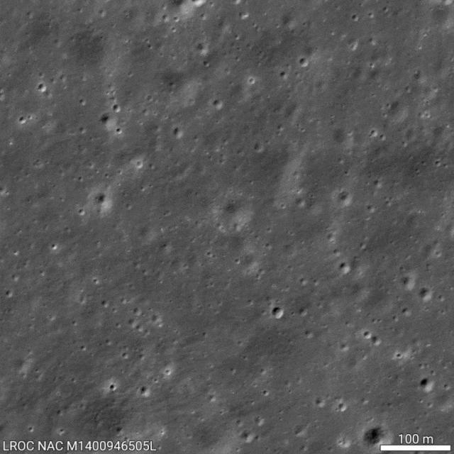 NASA在月背拍到嫦娥六号着陆点