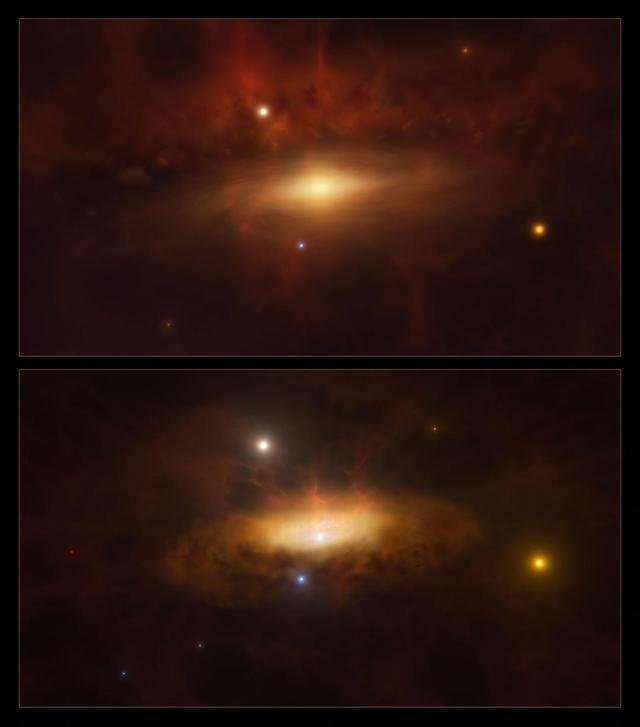 天文学家首次观测到超大黑洞苏醒 3.6亿光年外光芒剧增