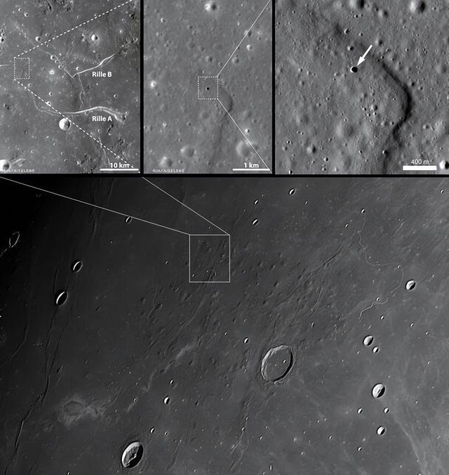 月球巨坑中发现地下洞道 潜在月球基地选址