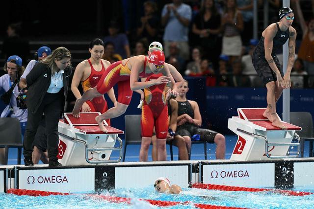 女子自由泳4x200米接力 中国队获铜牌