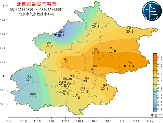 北京雨后迎晴归，午间需防晒