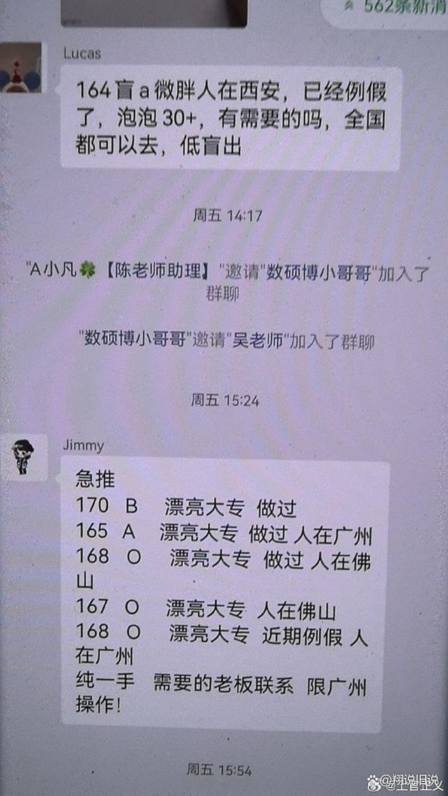 代孕群聊按学历身高明码标价