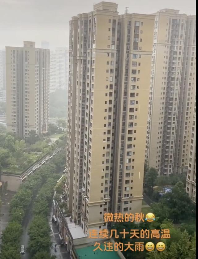 重庆多地降雨降温 市民朋友圈喜迎甘霖，秋凉感受初显