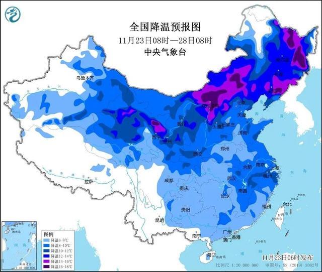 周末全国大部将迎来雨雪降温