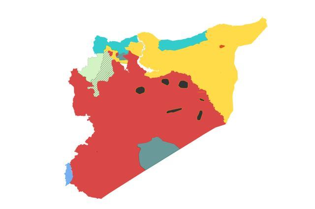 图解叙利亚境内各方力量分布，叙利亚为什么突然爆发大战？