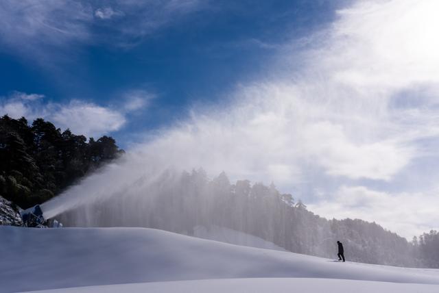 小型商用造雪机卖爆了 营造浪漫氛围感