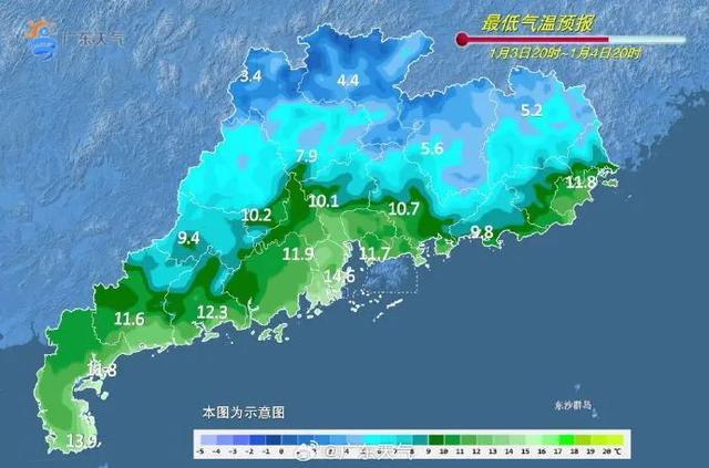 一股股弱冷空气将吹到广东 未来一周气温下降