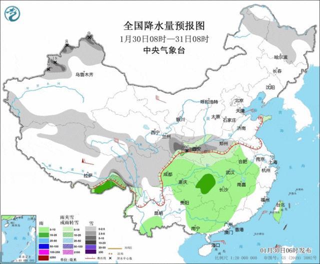 今日5省份有大到暴雪 大范圍雨水上線 春節(jié)出行需謹(jǐn)慎