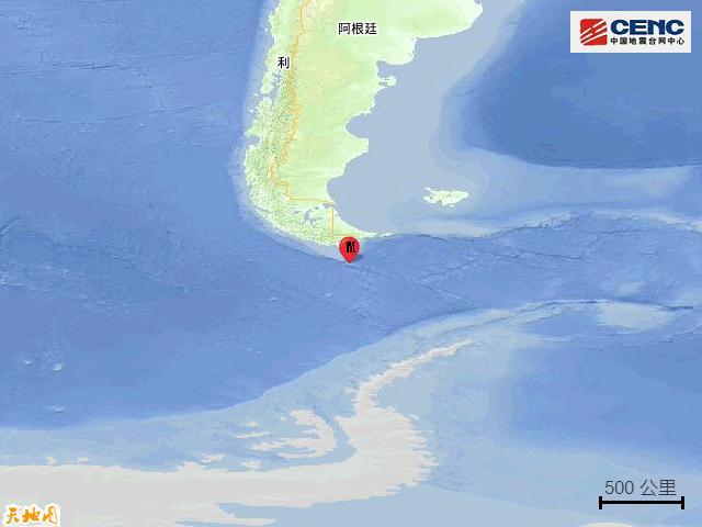 德雷克海峽發(fā)生6.4級地震 震中靠近烏斯懷亞