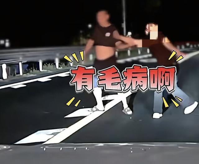 女子路中央拦车被其母一掌打碎眼镜 母亲怒斥救女