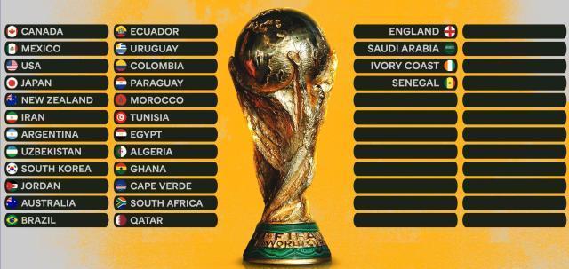 28队已进世界杯，剩余名额将会花落谁家？