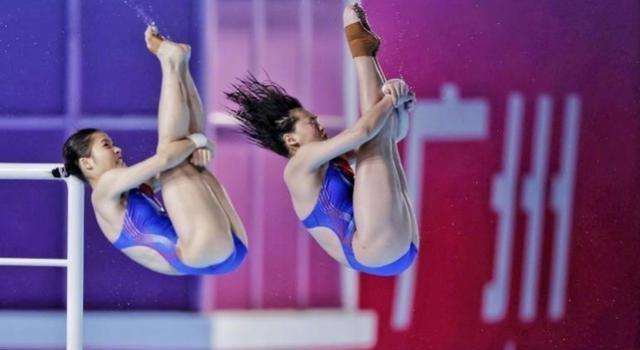 谁能顶住全红婵的双人冲击力 广东女团封神之夜