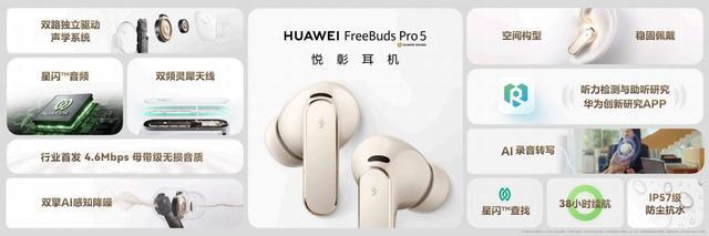 華為FreeBuds Pro 5悅彰耳機(jī)正式開(kāi)售 星閃?技術(shù)引領(lǐng)無(wú)線音頻新時(shí)代
