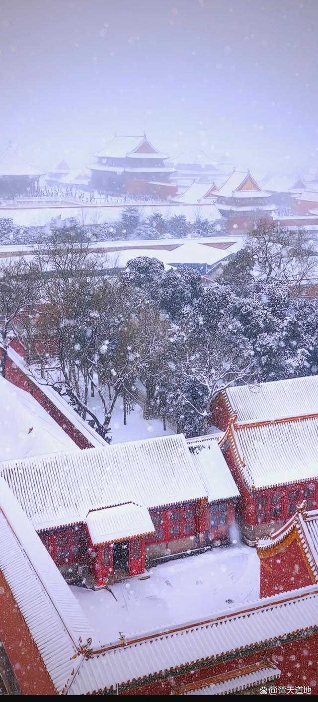 被北京雪地里的祝福戳到了 故宮雪景成冬日頂流