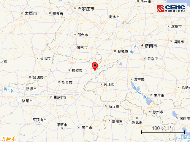 河南濮阳发生3.2级地震 震源深度10公里