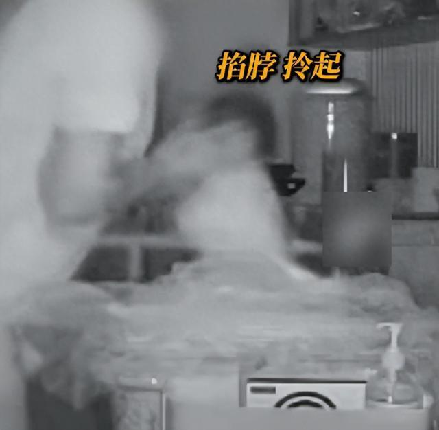 月子中心月嫂掐脖拎起婴儿