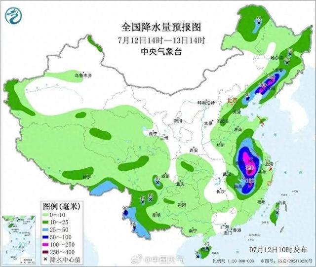 巴威预计今天傍晚越过上海同纬度